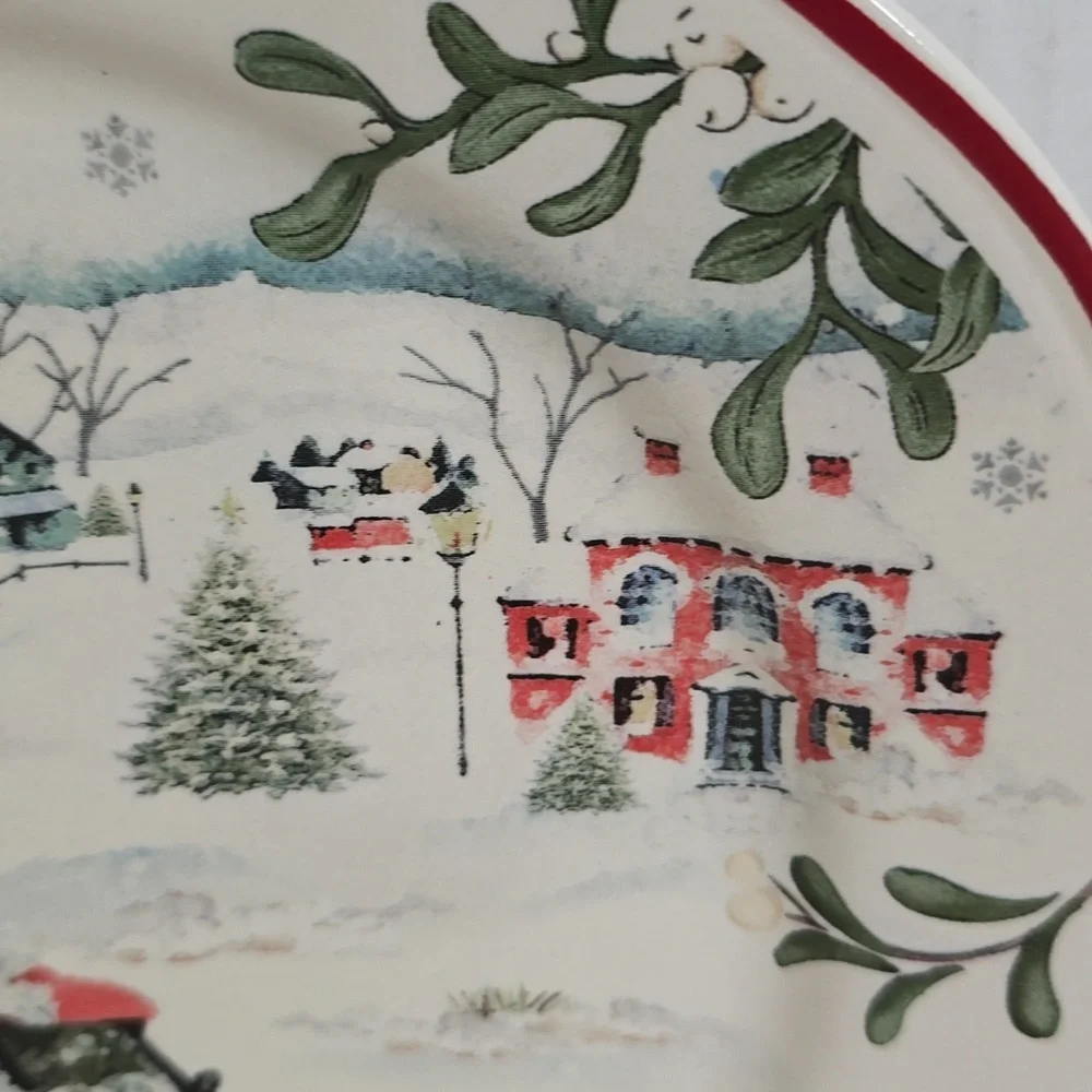 Set of 4 Better Homes and Garden Festive Holiday Plates - Picture 9 of 16